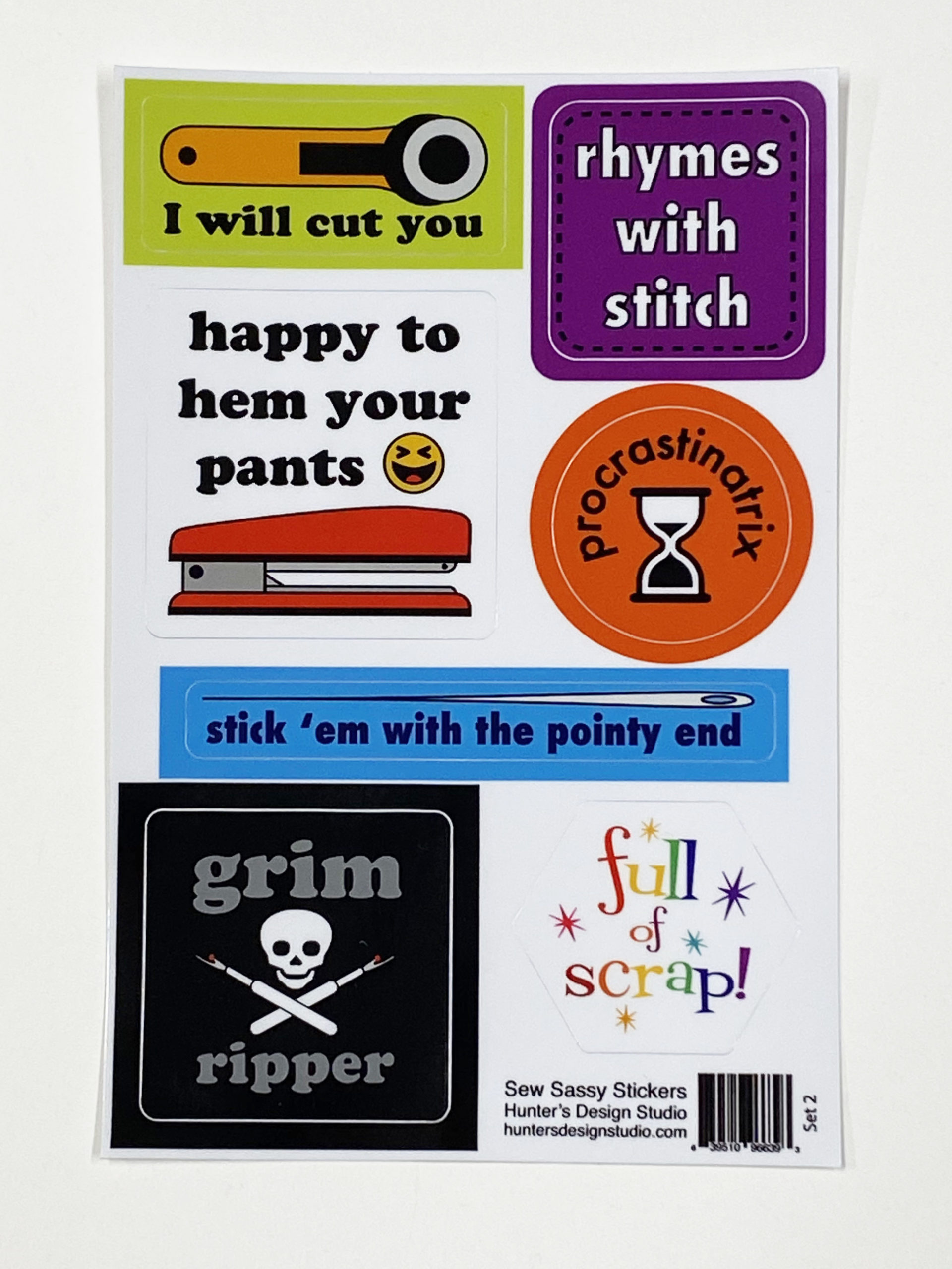 Sew Sassy Stickers: The Sassy Ones - Hunter's Design Studio